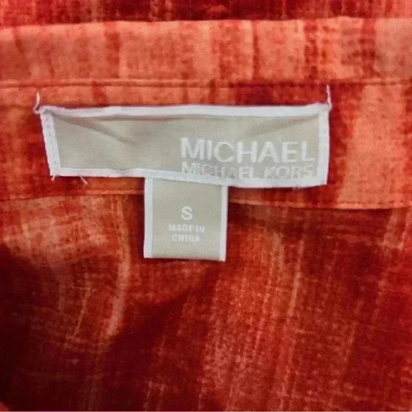 Michael Kors Long Sleeve Button Down Top - Picture 3 of 4